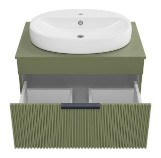 Подвесная тумба под раковину Brevita Enfida ENF-06070-0841Я 70см зелёный Подвесная тумба под раковину Brevita Enfida ENF-06070-0841Я 70см зелёный