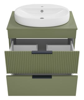 Напольная тумба под раковину Brevita Enfida ENF-06070-0842Я 70см зелёный Напольная тумба под раковину Brevita Enfida ENF-06070-0842Я 70см зелёный