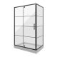Душевой уголок Niagara Nova _02200832BLACK 120x100 см профиль чёрный матовый стекло прозрачное