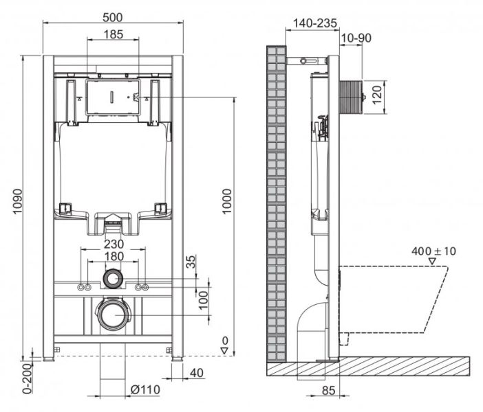 Комплект 3 в 1 BelBagno BB8001CHR/SC/BB002-80/BB005-PR-CHROME унитаз подвесной с сиденьем TRE BB8001CHR/SC система инсталляции для унитазов  BB002-80  с кнопкой смыва BB005-PR-CH