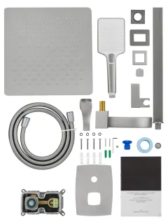 Душевой комплект Wonzon & Woghand Flex WW-88939072-BN брашированный никель