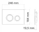 Система инсталляции с унитазом WasserKRAFT Vils 56TLT.010.ME.BN01.H001 кнопка смыва никель