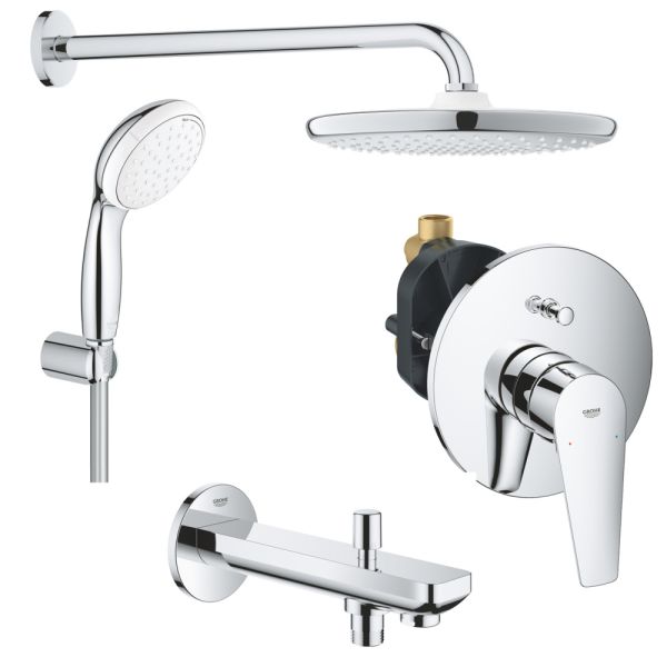 Душевая система Grohe BauEdge 1000190 хром