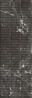 Плитка Kerama Marazzi KM3090B0170R Тубкаль чёрный глянцевый структура обрезной 30x89.5x1,05