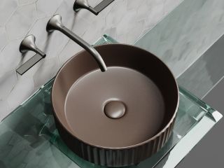 Раковина Ceramicanova Элемент (Element) CN6057MDB 36 см тёмно-коричневый матовый