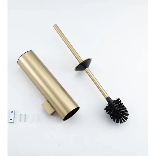 Настенный ёршик для унитаза Gappo G903-3 золотой сатин