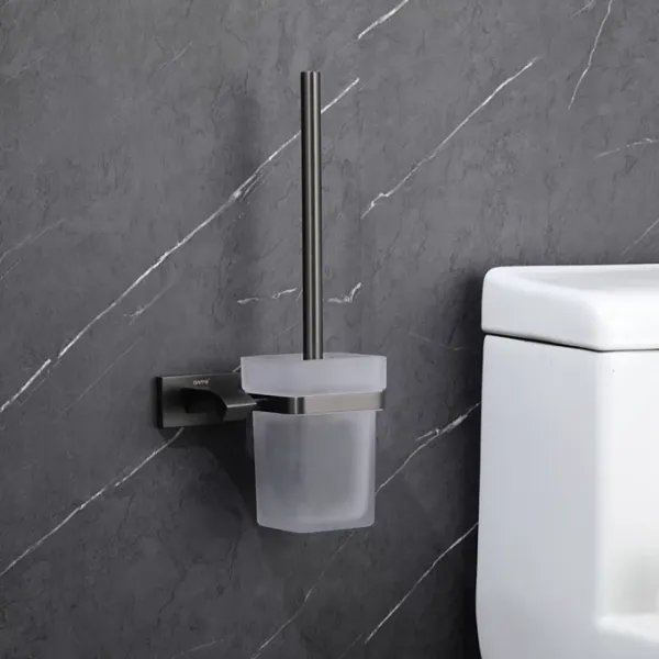 Настенный ёршик для унитаза Gappo G0710-9 оружейная сталь