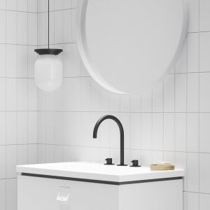 Смеситель для раковины Ravak Espirit X070275 3-хэлементный 270 мм ES 018.20BLM ЧЕРНЫЙ МАТОВЫЙ
