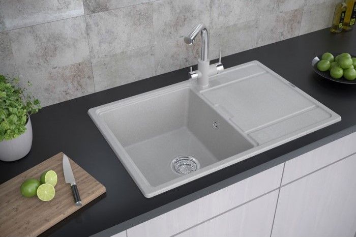 Смеситель для кухни Paulmark Essen Es213011-GRCR серый/хром Смеситель для кухни Paulmark Essen Es213011-GRCR серый/хром