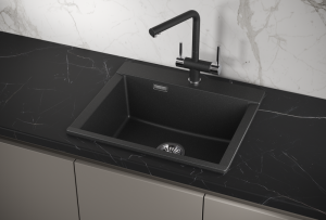 Мойка кухонная Granula 5804, ЧЁРНЫЙ