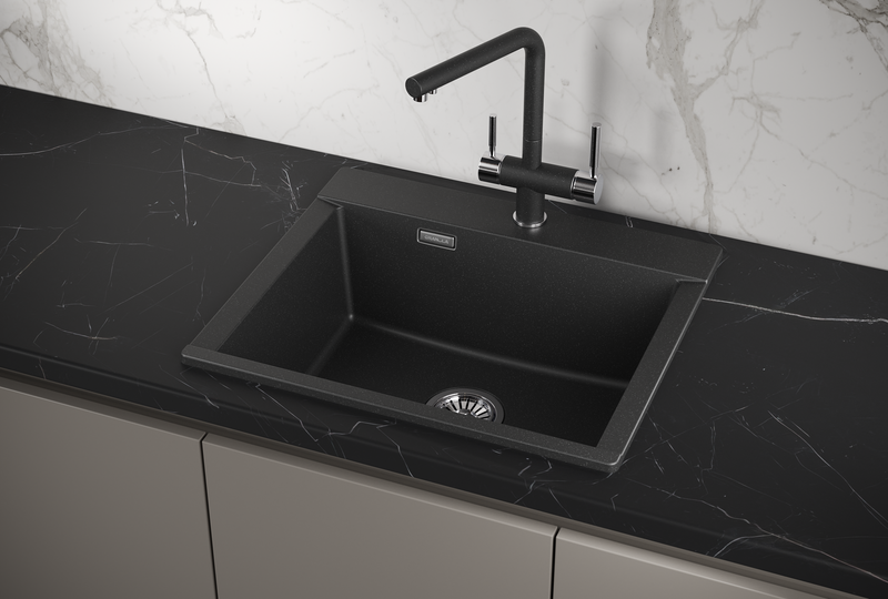 Мойка кухонная Granula 5804, ЧЁРНЫЙ