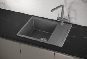 Мойка кухонная Granula 6202, ГРАФИТ