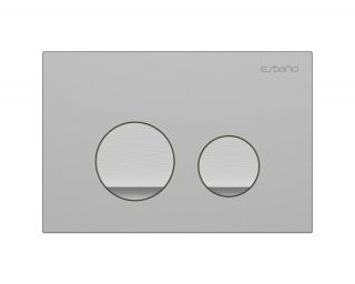 Клавиша смыва для инсталляции ESBANO SLIM-37GM оружейная сталь
