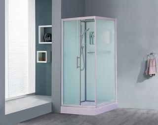 Душевая кабина ESBANO EST-108 CKR профиль хром матовый стекло рифленое