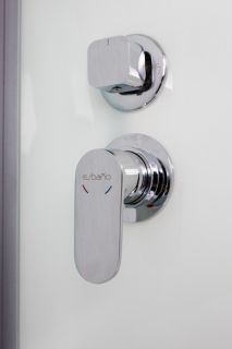 Душевая кабина ESBANO EST-108 CKR профиль хром матовый стекло рифленое
