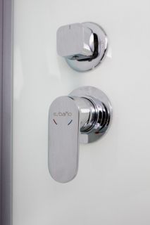 Душевая кабина ESBANO EST-129 CKRU профиль хром матовый стекло рифленое