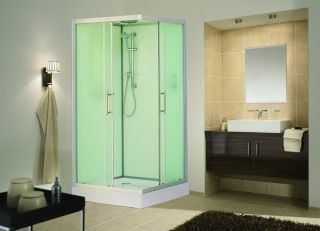Душевая кабина ESBANO EST-90 CKR профиль хром матовый стекло рифленое