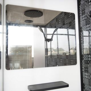 Душевая кабина ESBANO ESB-1180 СKR (n) профиль хром матовый стекло прозрачное