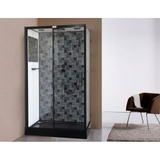Душевая кабина ESBANO ESB-1180 СKR (n) профиль хром матовый стекло прозрачное