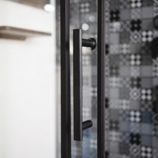 Душевая кабина ESBANO ESB-1180 СKR (n) профиль хром матовый стекло прозрачное