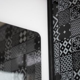 Душевая кабина ESBANO ESB-1280 СKR (n) профиль черный матовый стекло  прозрачное