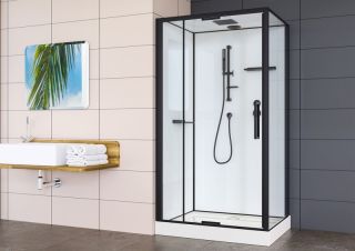 Душевая кабина ESBANO EST-RASPA-119 профиль хром матовый стекло рифленое