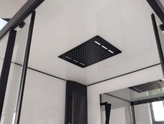 Душевая кабина ESBANO ESM-100 CKR профиль черный матовый стекло прозрачное