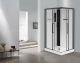 Душевая кабина ESBANO ESM-108 CKR правый профиль черный матовый стекло прозрачное