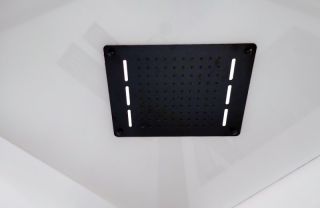 Душевая кабина Гидромассажная ESBANO ESM-QUADRO-90 левый профиль черный матовый стекло прозрачное