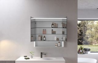 Зеркальный шкаф ESBANO с подсветкой ES-5509 90х80