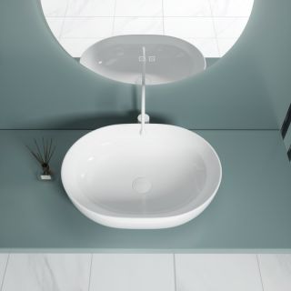 Раковина накладная ESBANO CORAL-N белый глянцевый