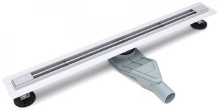 Душевой лоток ESBANO Slim решетка LINE длина 70 см матовый хром