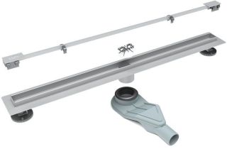 Душевой лоток ESBANO Slim решетка LINE длина 70 см матовый хром