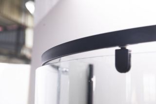 Душевой уголок ESBANO ESD-7015B профиль черный матовый стекло прозрачное