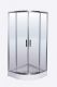 Душевой уголок ESBANO с поддоном ESR-8025 профиль хром стекло рифленое непрозрачное