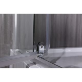 Душевой уголок ESBANO с поддоном ESR-8180 профиль хром стекло прозрачное