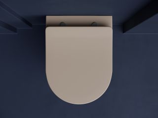 Подвесной унитаз Ceramica Nova Balearica CN6000MC безободковый капучино матовый Подвесной унитаз Ceramica Nova Balearica CN6000MC безободковый капучино матовый