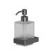 Дозатор для жидкого мыла подвесной WHITECROSS Cubo CU2440GM оружейная сталь
