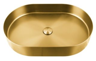 Раковина AltroBagno Eterno 001025 OrSp из нержавеющей стали золото матовое Раковина AltroBagno Eterno 001025 OrSp из нержавеющей стали золото матовое