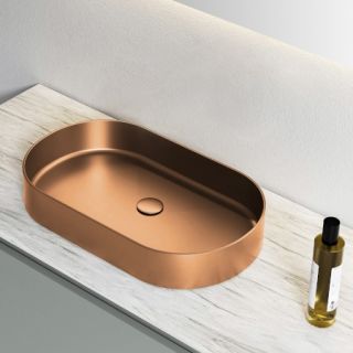 Раковина AltroBagno Eterno 001027 RaSp из нержавеющей стали медь матовая Раковина AltroBagno Eterno 001027 RaSp из нержавеющей стали медь матовая