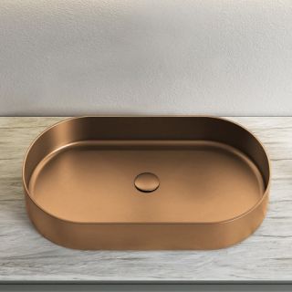 Раковина AltroBagno Eterno 001027 RaSp из нержавеющей стали медь матовая Раковина AltroBagno Eterno 001027 RaSp из нержавеющей стали медь матовая