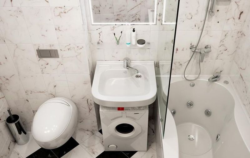 Раковина Кувшинка Юни 50 для установки над стиральной машиной