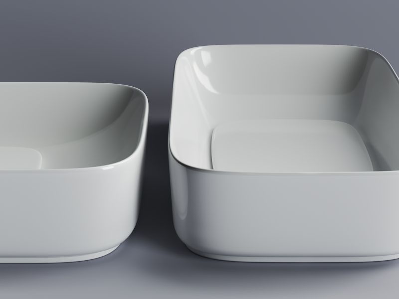 Раковина Ceramica Nova Element CN5021 60см с керамической накладкой на сливное отверстие белый