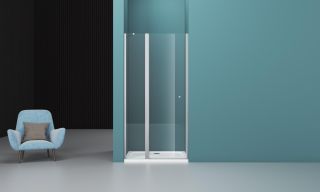Душевая дверь BelBagno ETNA-B-12-60/60-C-Cr хром