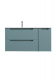 База под раковину BelBagno подвесная с двумя выкат. ящ. и одной распаш. дверцей, левосторонн 1000x455x500, ETNA-1000-2C-1A-SO-AO-L Голубой Матовый