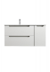 База под раковину BelBagno подвесная с двумя выкатными ящиками и одной распашной дверцей, левосторонняя, Bianco Opaco,1000x455x500, ETNA-1000-2C-1A-SO-BO-L  белый матовый