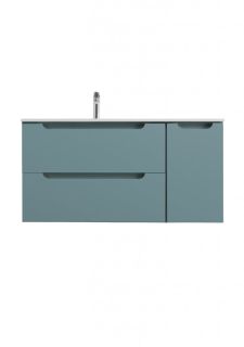 База под раковину BelBagno подвесная с двумя выкат. ящ. и одной распаш. дверцей, правосторонн., 1000x455x500, ETNA-1000-2C-1A-SO-GSO-R темно-серый матовый