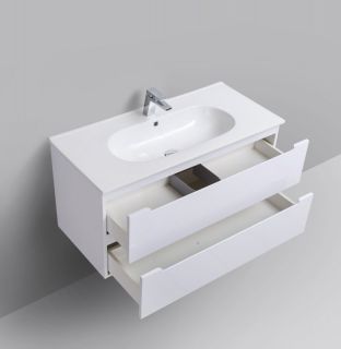 Тумба под раковину BelBagno подвесная 100x50см Bianco Lucido ETNA-1000-2C-SO-BL-P