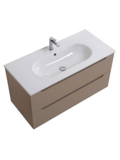 База под раковину BelBagno подвесная с двумя выкатными ящиками, с доводчиками,  1000x455x500, ETNA-1000-2C-SO-CO Бежевый Матовый