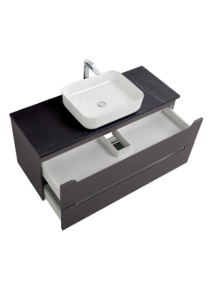 База под раковину BelBagno подвесная с двумя выкатными ящиками, с доводчиками, 1000x455x500, ETNA-1000-2C-SO-GSO Темно-Серый Матовый